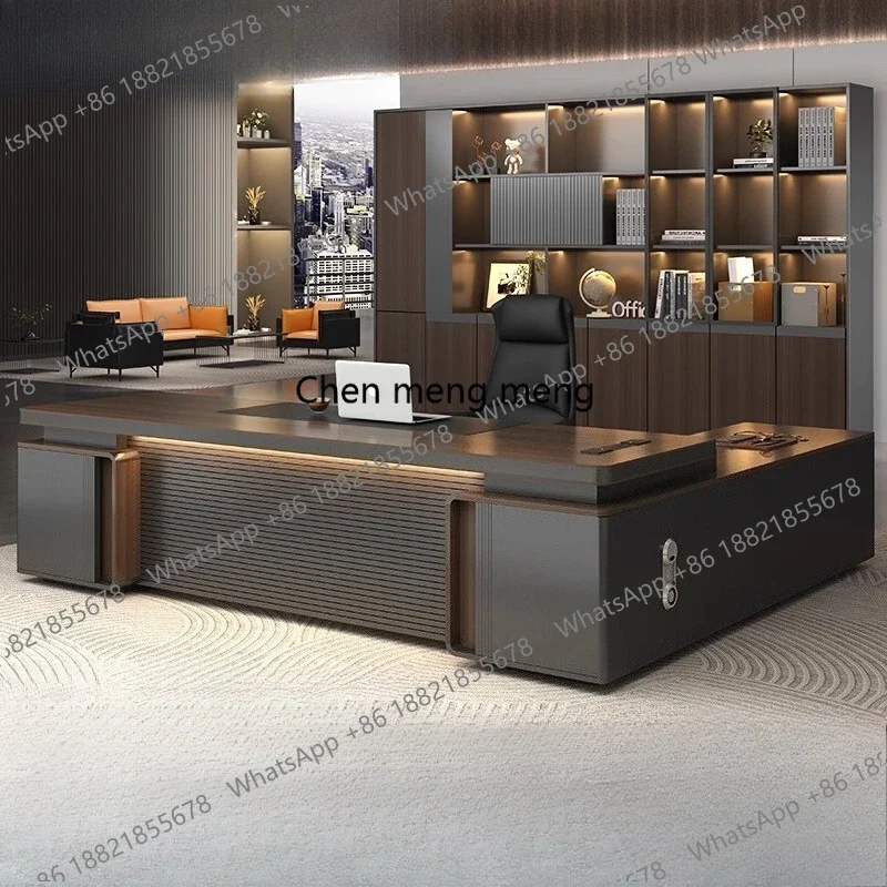 

Коммерческий офисный стол E136, L-образный компьютерный стол для геймеров, стол руководителя, регулируемый по высоте, для мастерской, учебы, офиса