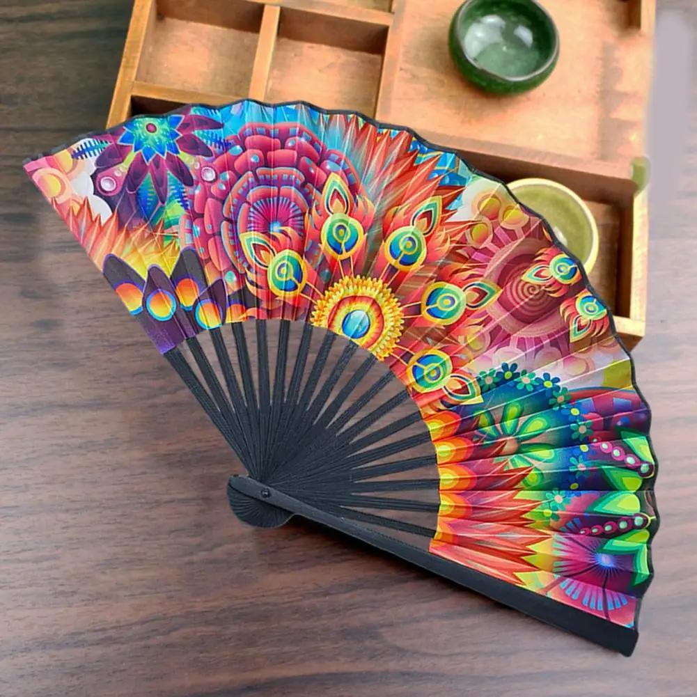 Chinese Style Folding Fan Lightweight Portable Handheld Fan Classic Design Fan for Anytime Anywhere Use