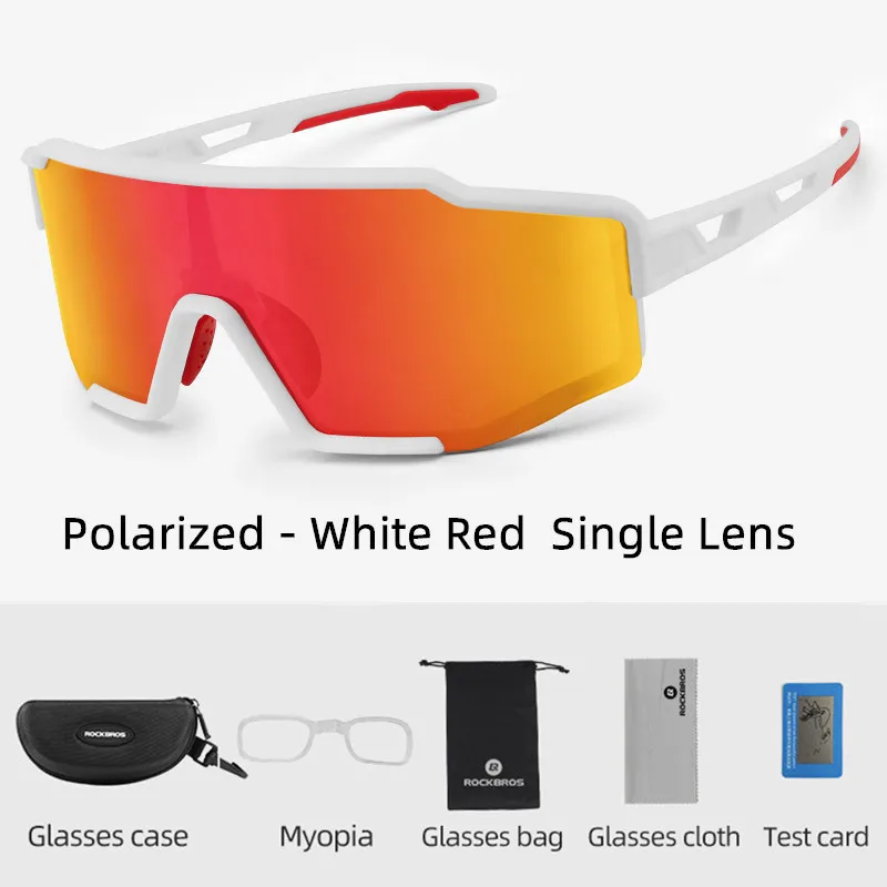 ROCKBROS Fahrradbrille Photochrome Radsport-Sonnenbrille Sport Polarisierte Herren-Sonnenbrille MTB Rennrad-Brille Eyewear