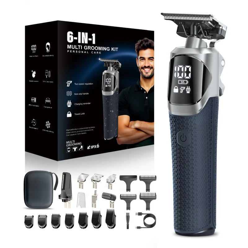 Duoyi electric hair clipper set, multifunctional, fully washable, for shaving and styling