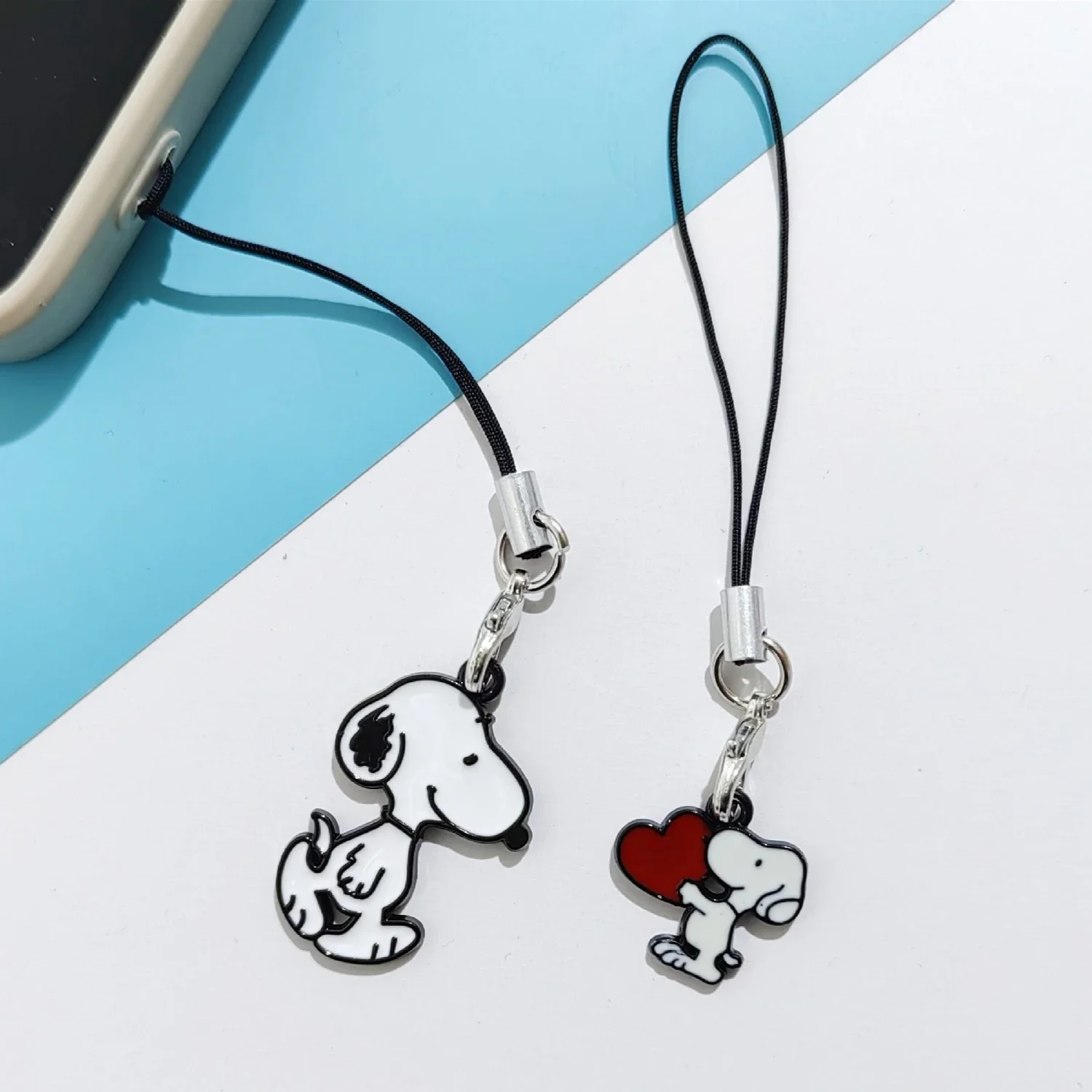 Snoopy New Alloy Pendant Cute Cartoon Mobile Phone Decoration Zipper Pendants Zipper Strap Accessories Kawaii Ornament Kids Gift