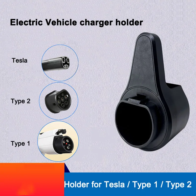 Ev Cable Holders Gun Holster Ev Charger Holder Evse Tesla Type 2 Type 1 Plugs for Sockets Accessories for Electric Vehicles Char