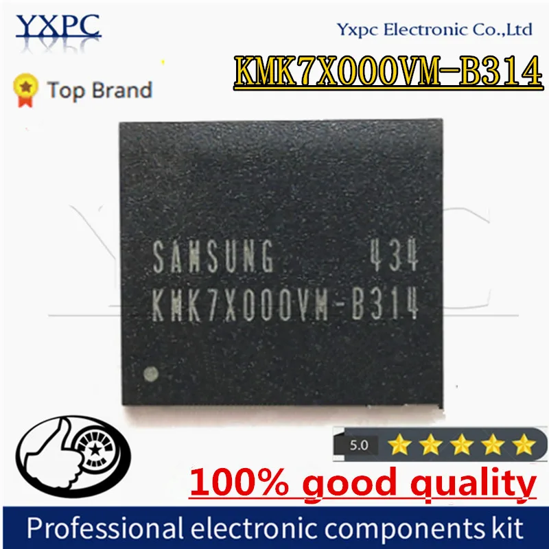 

KMK7X000VM-B314 KMK7X000VM B314 EMCP 8GB BGA162 8G Flash Memory IC Chipset with balls