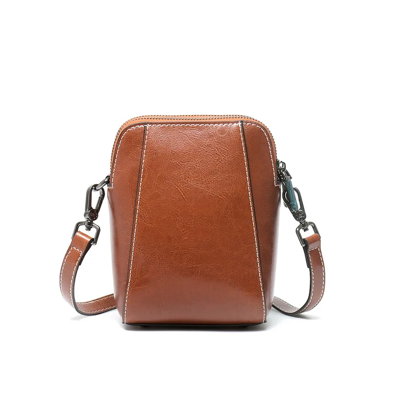 Imagem -03 - Bolsa de Couro Versátil para Mulheres Bolsa Pequena Bolsa Crossbody Simples Bolso para Celular Feminino Pendulares Verão