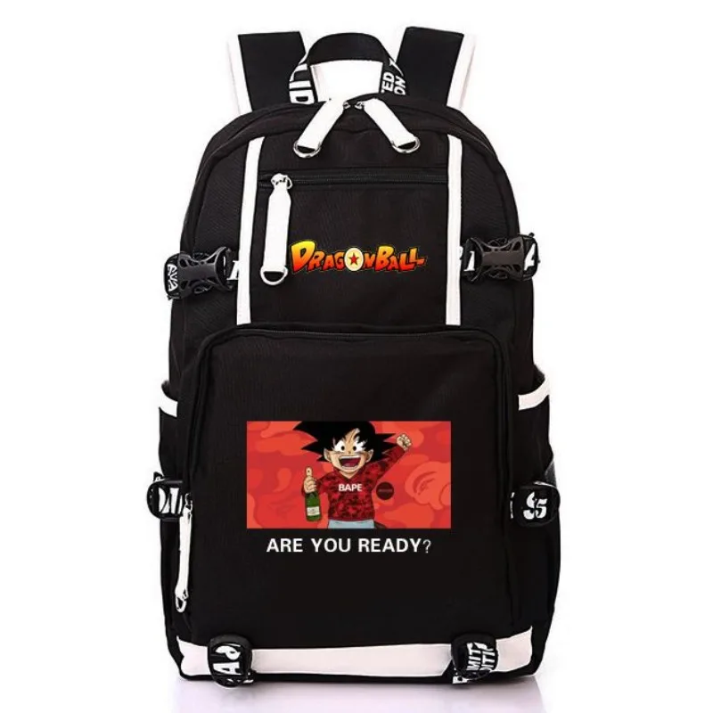 Dragon Ball Schoolbag Animation Peripheral Personality Trendy Brand Cloth Male and Female Students Japanese and Korean Backpack