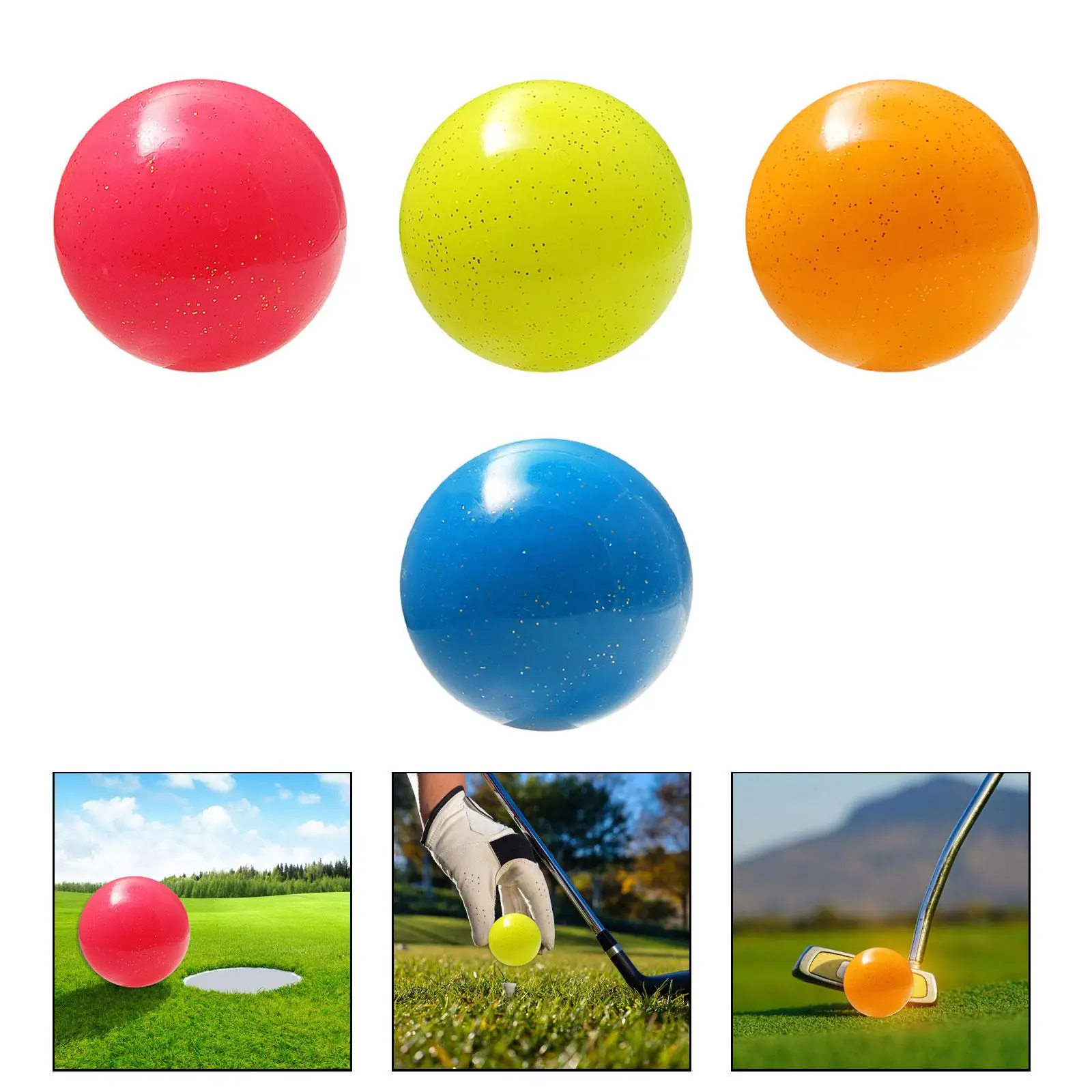

3 Layer Ball Golf Practice Ball Portable Lightweight Practice Putting Ball for Men Women Kid Friends' Entertainment