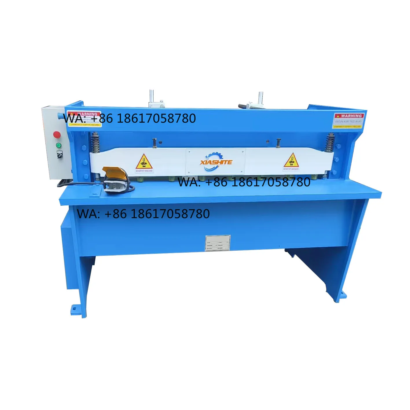 Customized 6mm Semi-Automatic Electric Cutting Shearing Steel Iron Machine with Motor 1550mm Blade Length 7.5kW Power