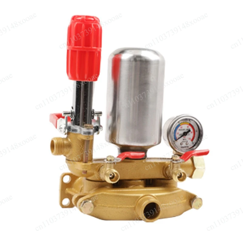Agricultural high pressure three-cylinder plunger pump head accessories, dispenser cylinder block, chamber seat assembly,
