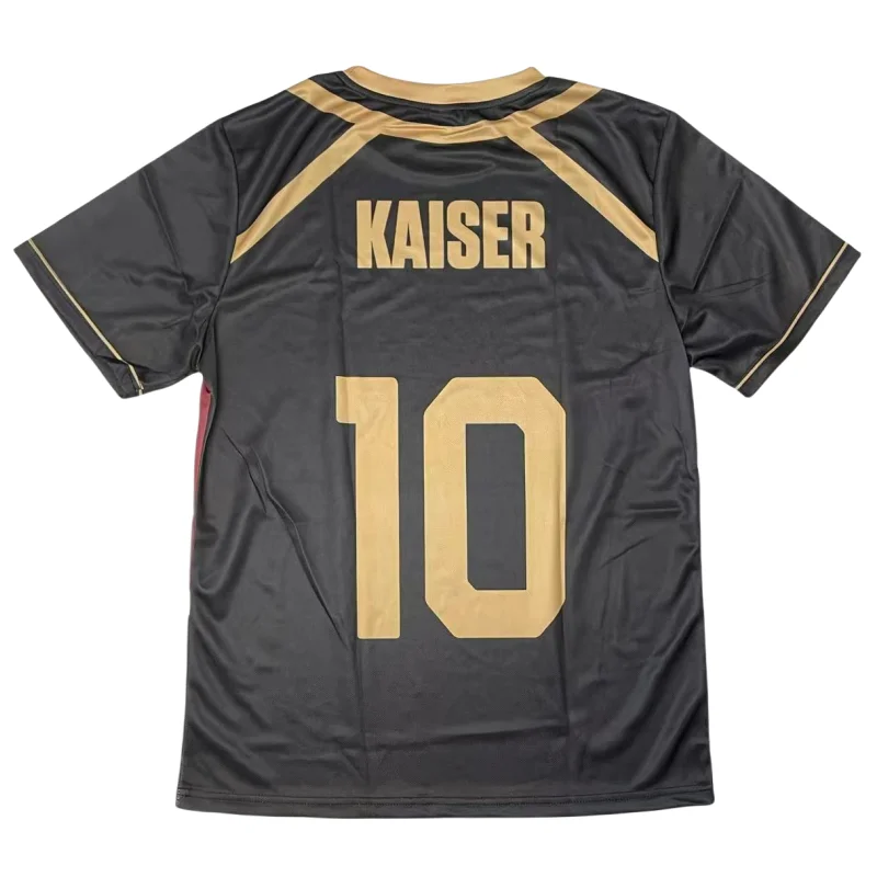 Anime azul bloqueio kaiser camisa cosplay trajes bastardo munchen camisa de futebol michael kaiser treinamento de futebol camiseta impressão 3d