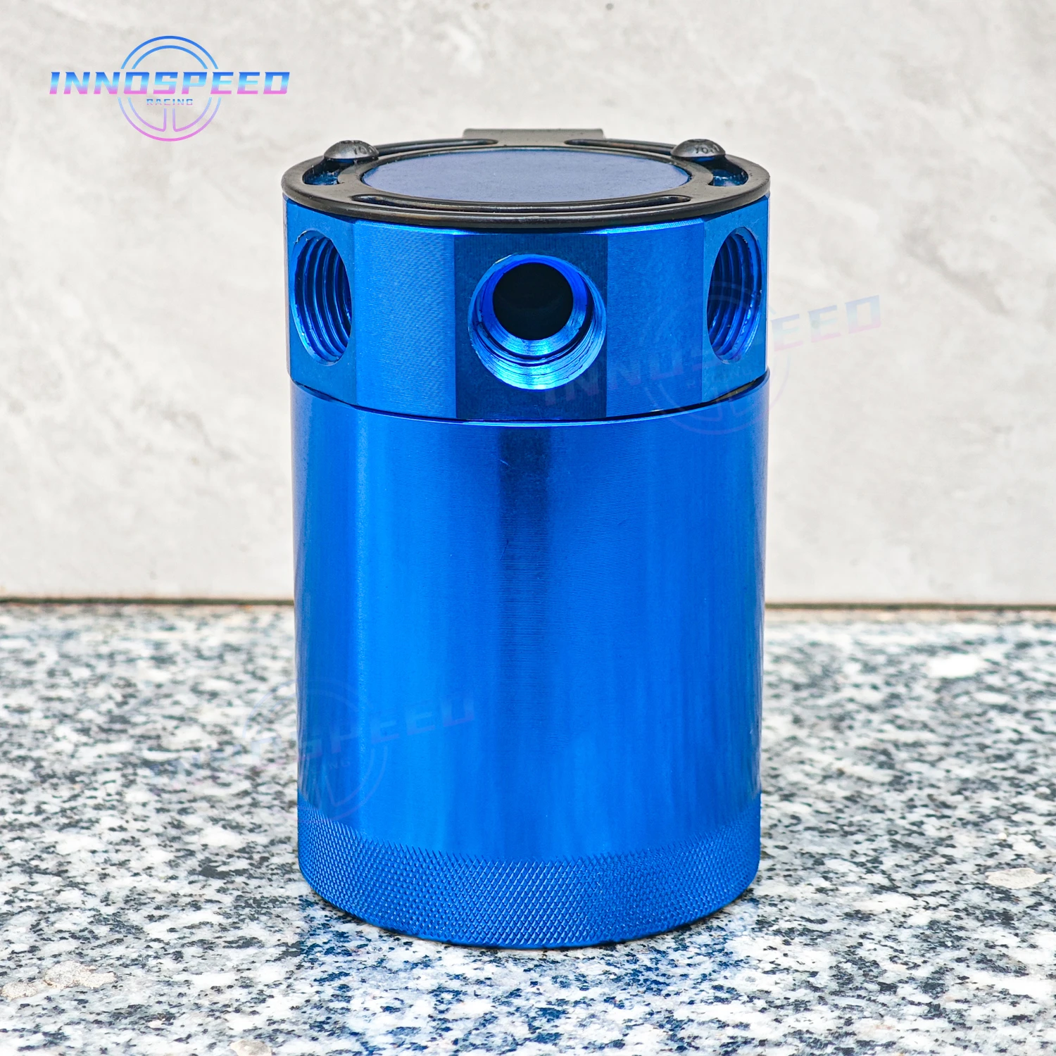 علبة سباق عالمية مكونة من 3 منافذ للزيت باللون الأسود/الأزرق #5