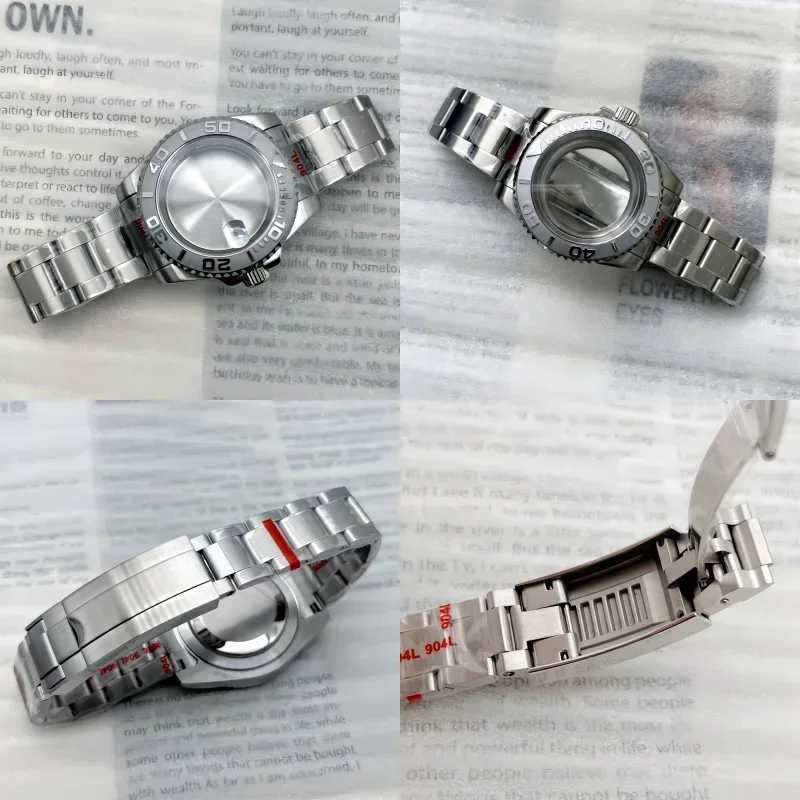 

Top 40mm Luxury Men Watch Case Strap Parts for Skeo Nh34 Nh35 Nh36 Nh38 Movement 28.5mm Dial Waterproof Sapphire Crystal Glass