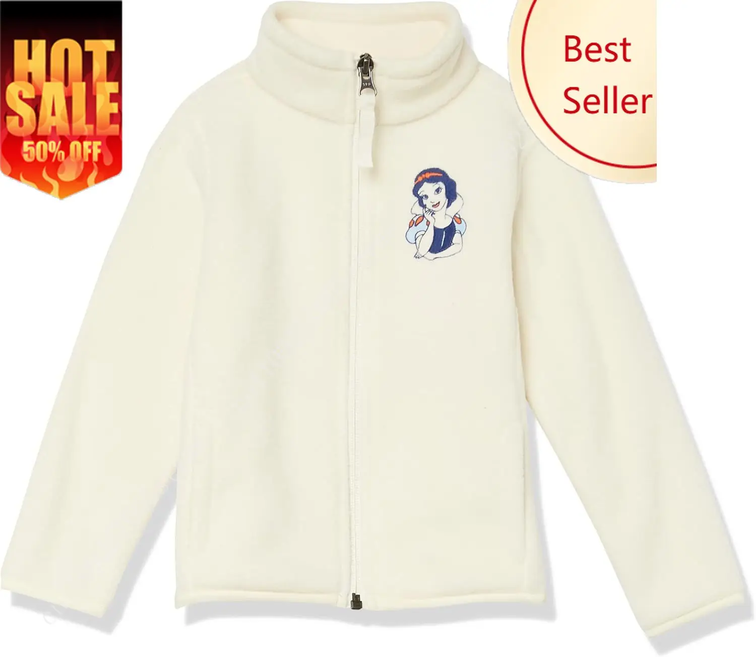 

Amazon Essentials Disney | Marvel | Star Wars | Princess Woman and Toddlers' Polar Fleece Full-Zip Mock Jackets