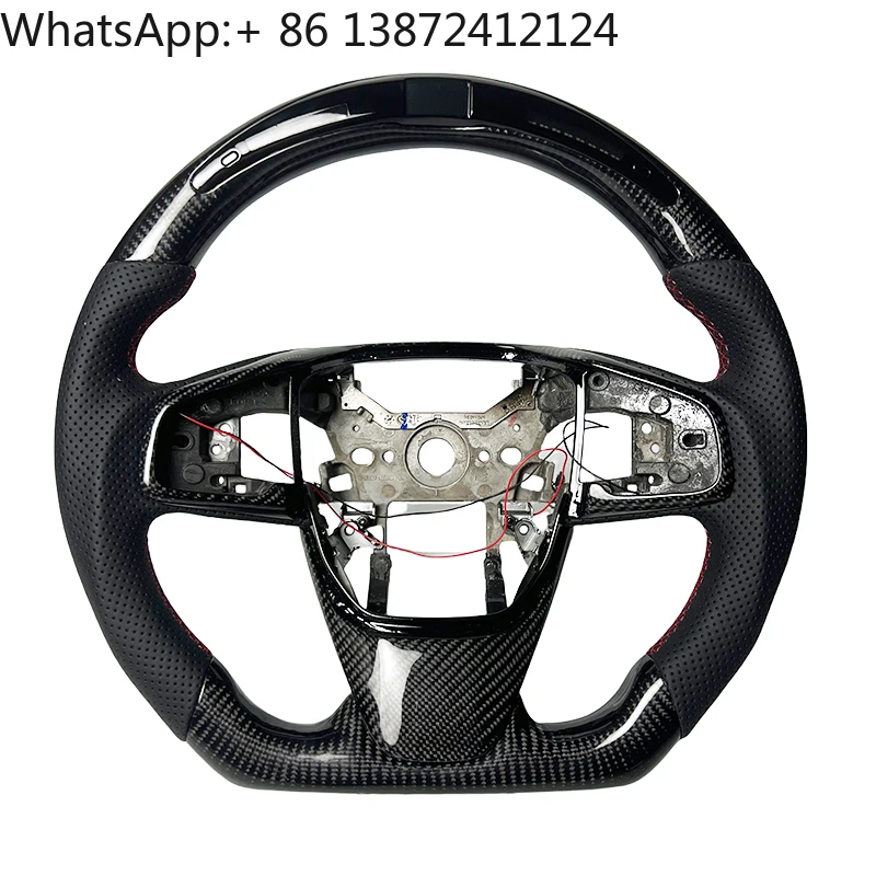 

Competition LED Display Car Steering Wheel for Honda Civic 10th Modified Real Carbon Fiber Steering Wheel