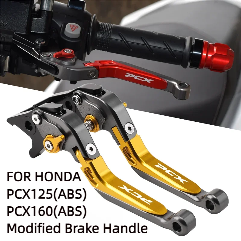 Chekis Genuine Motorcycle Accessories Are Suitable for Honda Pcx125 Pcx160 Abs Version Special Modified Brake Handle Brake Lever Adjustable Spacing Handlebar Foldableable Extendable Handle