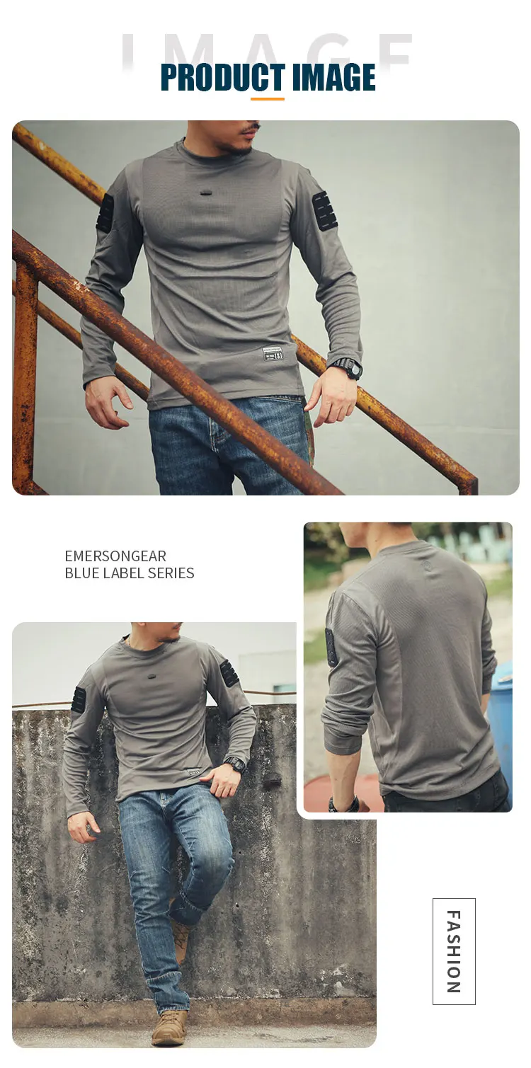 EMERSONGEAR Blue Label UMP Frogmen T-Shirt Herren Bodybuilding Fitness Sport Shirt Laufen Schießen Sportbekleidung T-Shirt – Detail 9