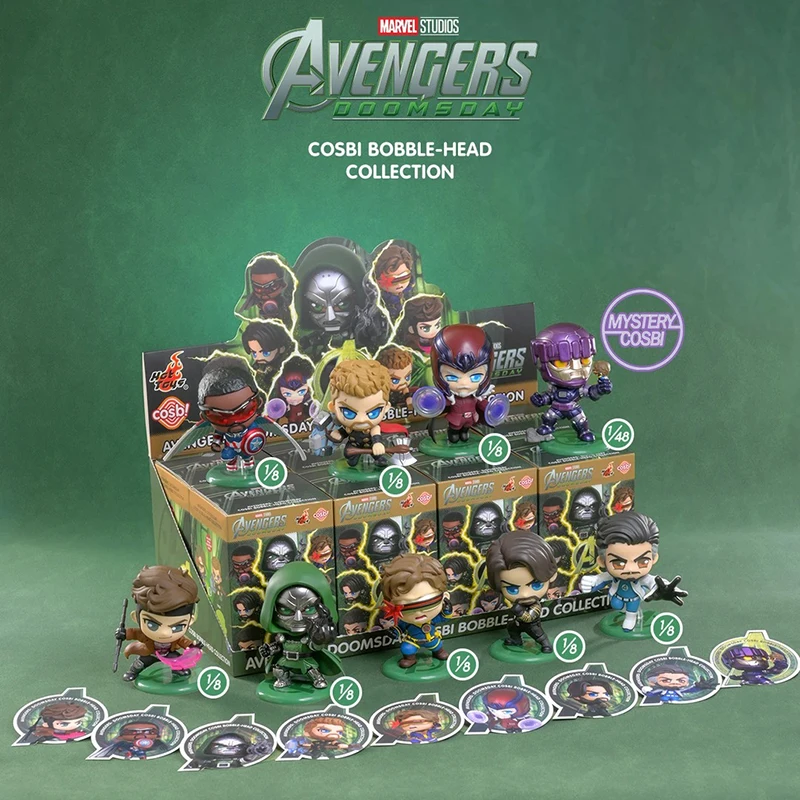 Hot Toys Avengers Doomsday Cosbi Bobble Head Blind Box Mini Figure PVC Collectible Mystery Toy Gift For Fans