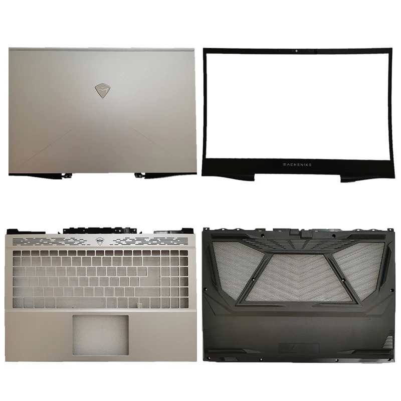 New laptop lcd back cover/front bezel/lcd hinges/hand rest/bottom case for Machenike F117-X F117-XR27