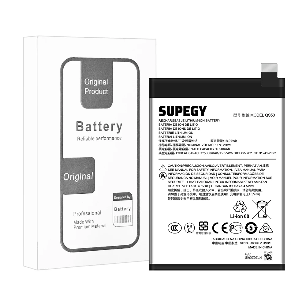 100% New High Quality QS50 Battery For MOTOROLA Moto G Stylus 5G 2024/XT2419-2/XT2419-1 Replacement Battery Bateria+Free Tools