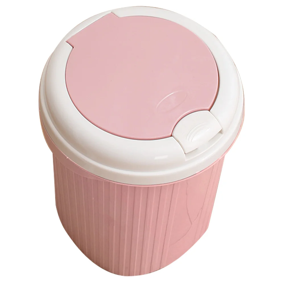 

Press Lid Trash Can Thickened Non-Slip Base For Kitchen Bathroom Office Home Use Garbage Container Wastebasket Waste Bin