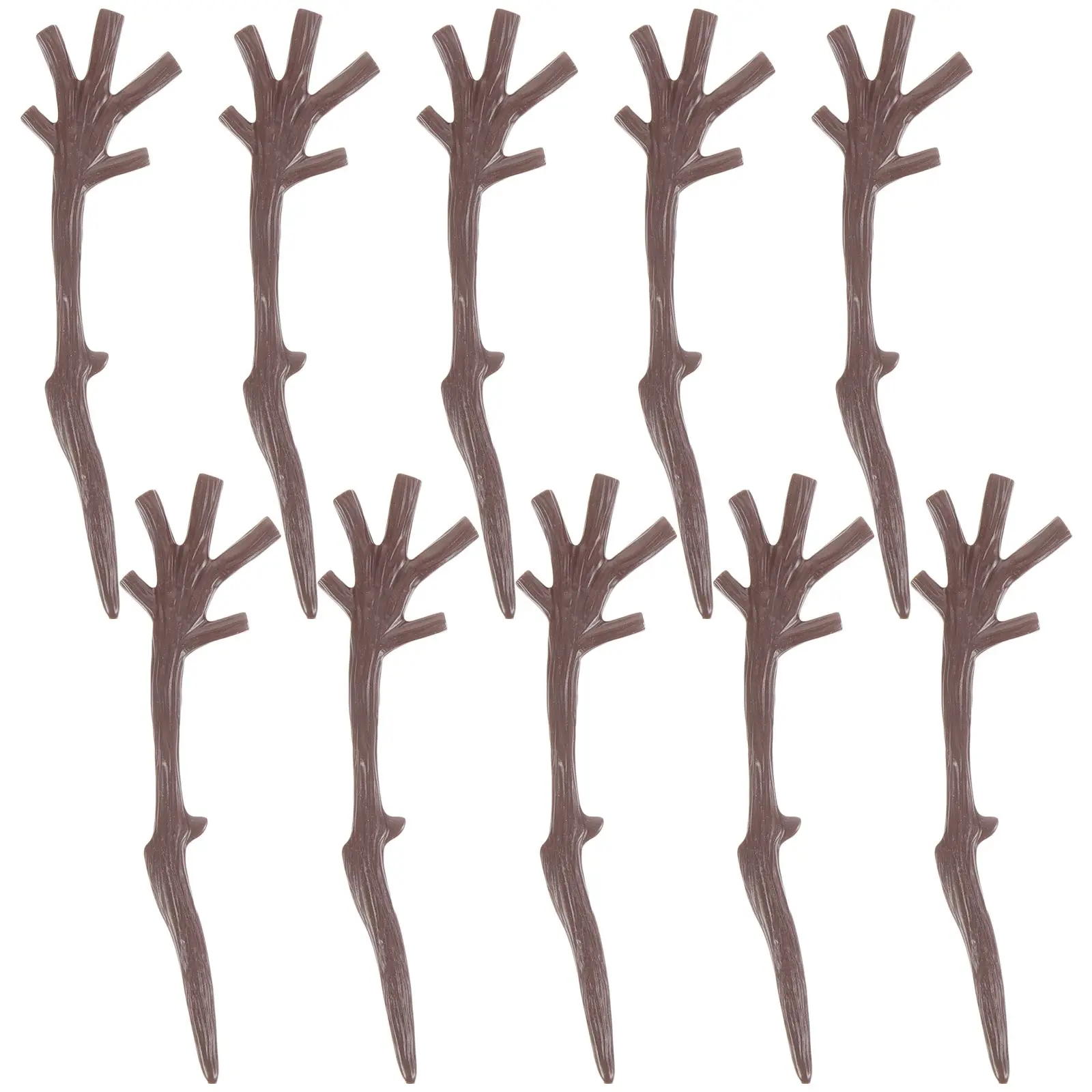 

100 Pcs Christmas Snowman Hand Plastic Branch Antlers Diy Tree Branches Holiday Decorations Home Party Supplies Customized