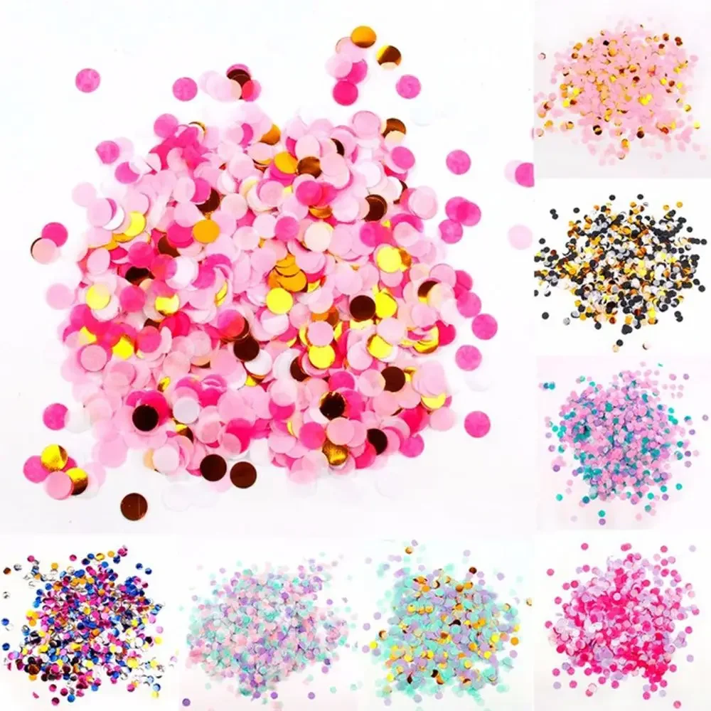 10g/bag Round Confetti Tissue Paper Pink Dots Filling Balloon Baby Shower  Birthday Party Decoration DIY Accessories Wedding SFX