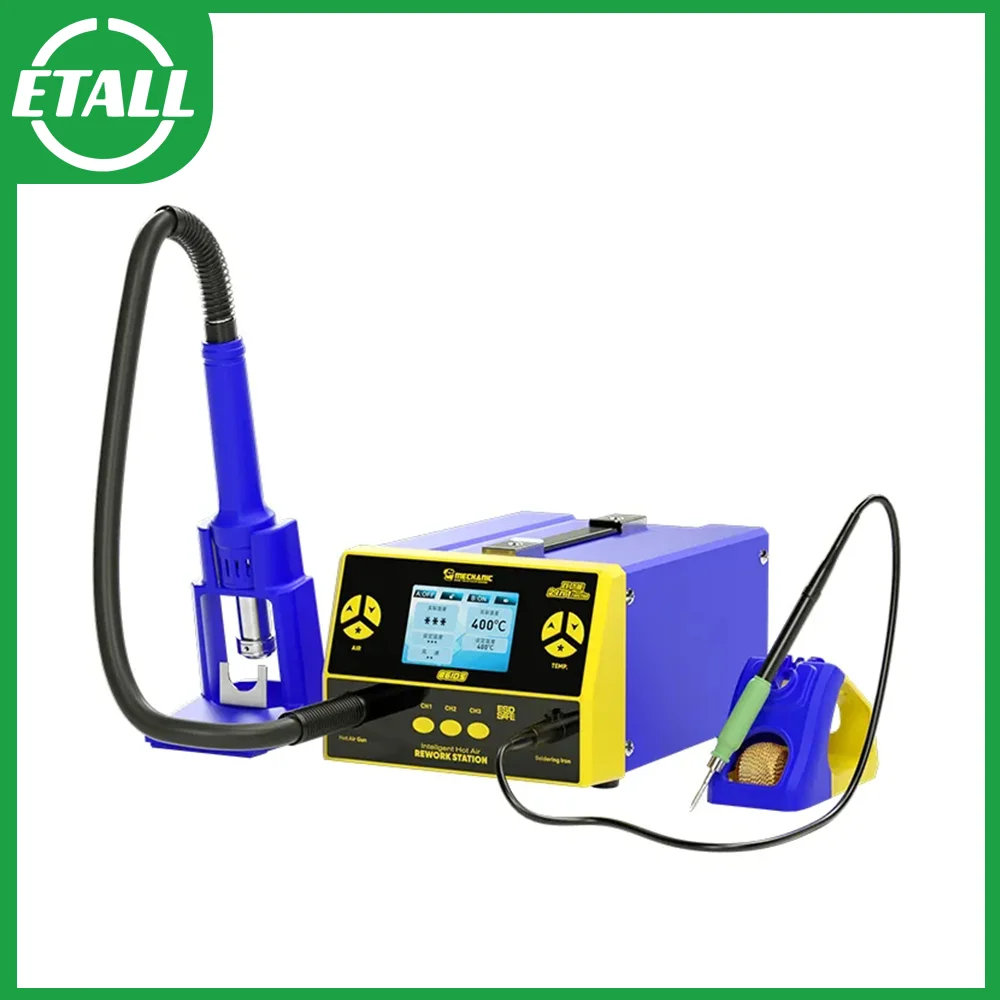 

MECHANIC 861DS 2IN1 Soldering Iron Hot Air Soldering Station DIY Digital Rework Station Phone Repair BGA SMD Solder Tool Welding