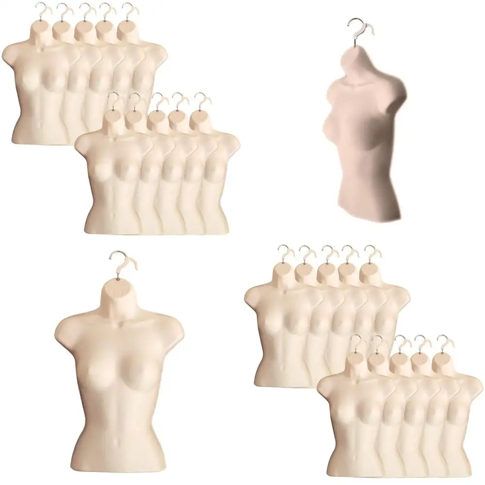 

Манекен с полой спинкой для одежды размеров S-M, демонстрационная стойка с крючками, идеально подходит для футболок, для установки на столешницу, в ящики и для дизайнерских демонстраций