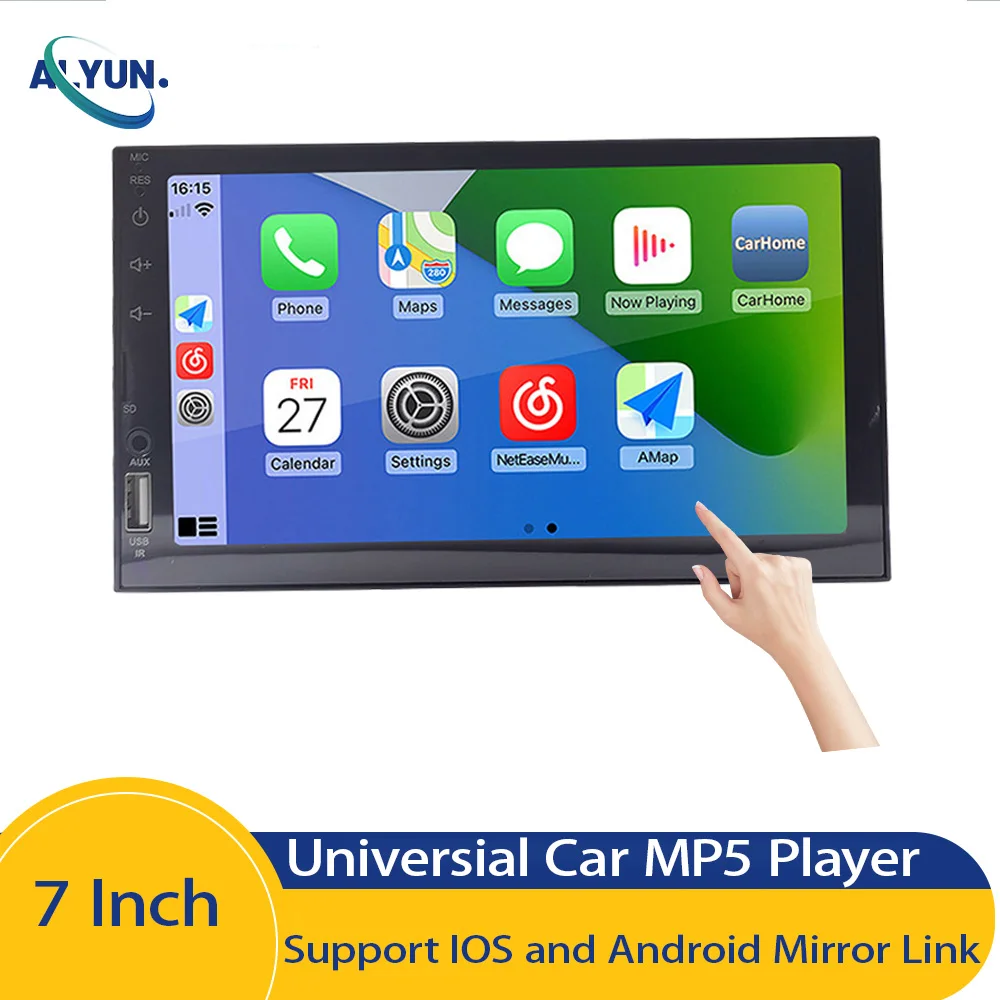 

7Inch Car Radio Touch Screen Car Stereo Auto Multimedier Player FM MP5 Mirror Link for Rear View Camera TF/USB