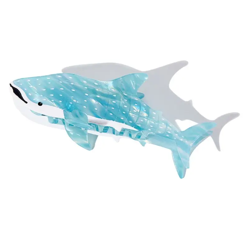 

Jumbo Diamond Blue Whale Shark Hair Claw Clip
