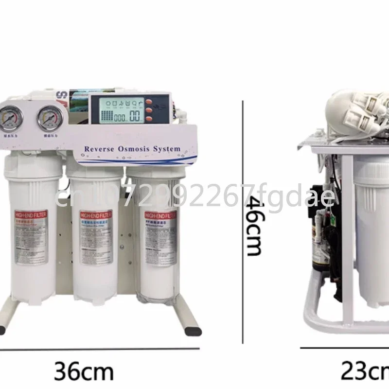 800/1200/1600 Gpd Level 5 Filtering RO Reverse Osmosis System Filter System Aquarium Filter System Smart Auto Water Purifier