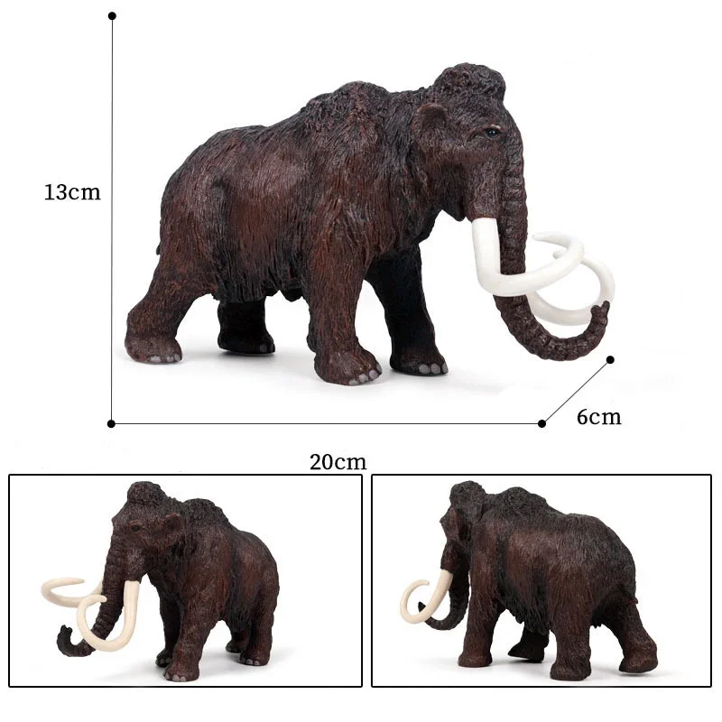 Simulated Prehistoric Behemoth Figurines Animal Figure Toys Extinct Organism Mammoth Diprotodon Action Figure Collection Kid Toy