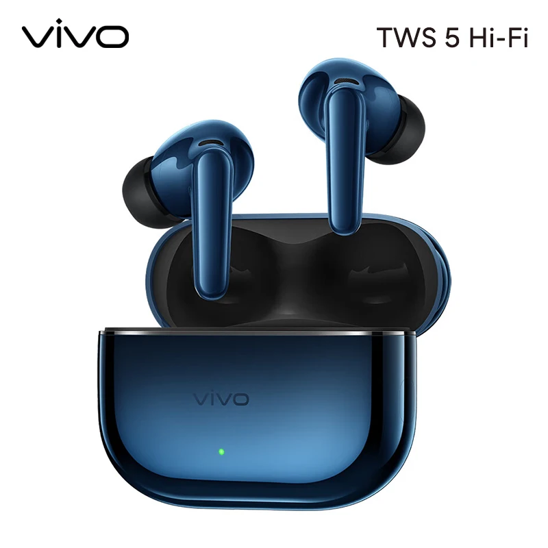 Original Vivo TWS 5 Hi-Fi Earphones Wireless Bluetooth 5.4 Headphone Active Noise Cancellation Earbuds Low Latency Headset Gamer