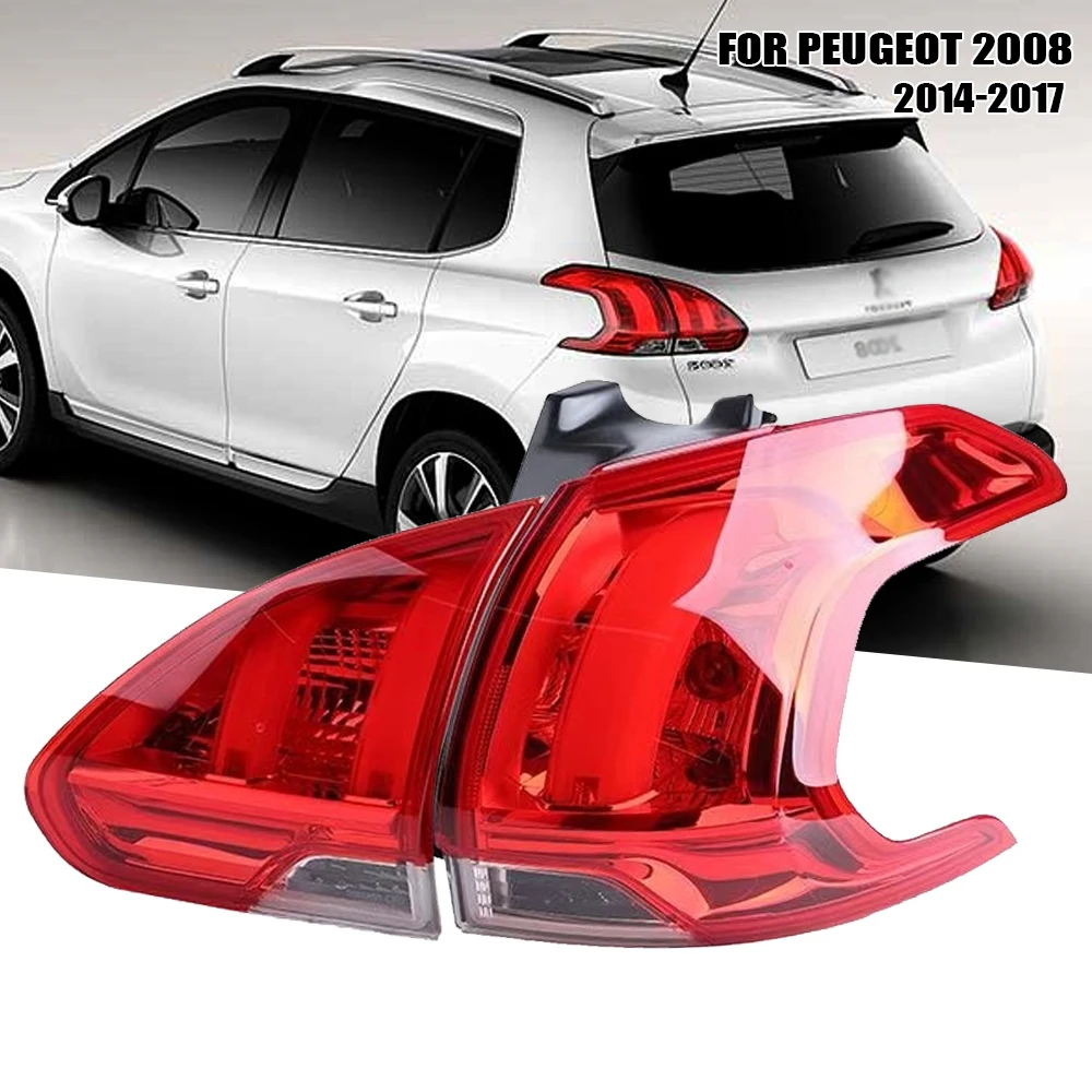 Left/Right Side Tail Lamp For Peugeot 2008 2014  2015 2016 2017 Rear Tail Light Brake Lamp with