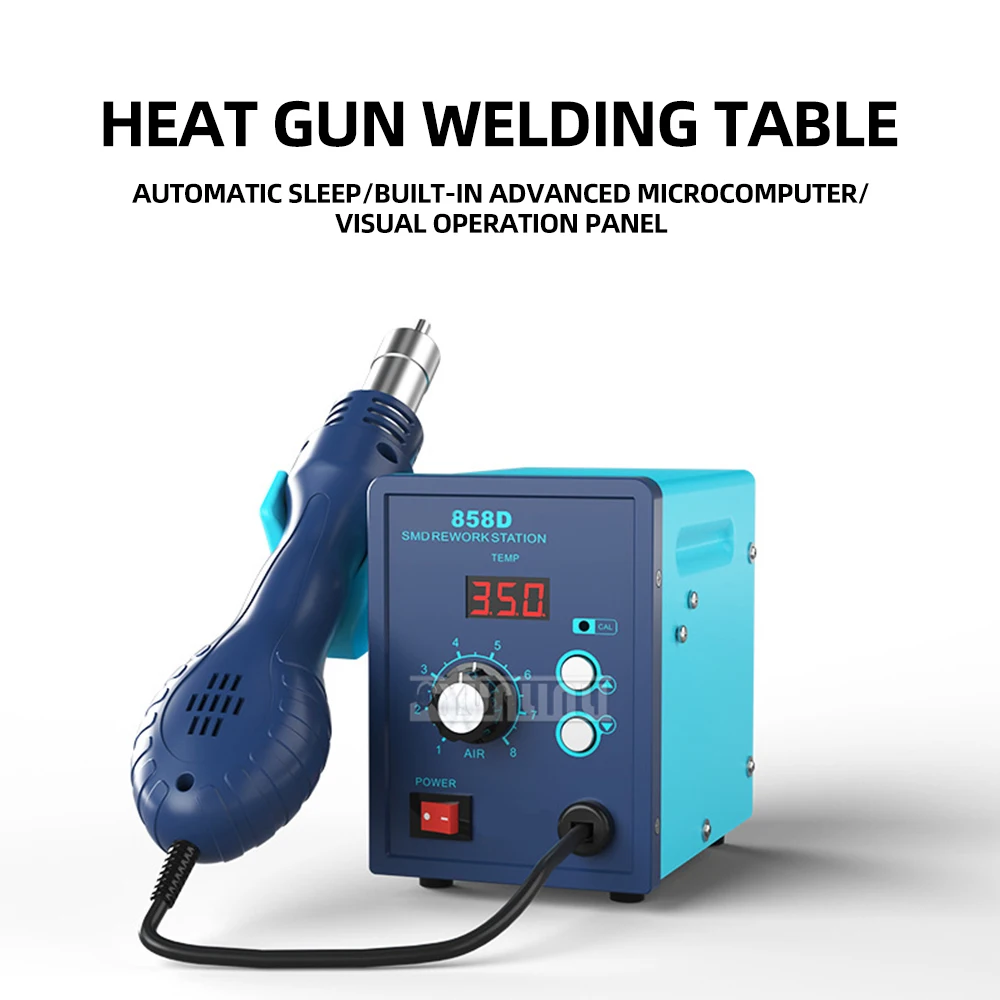 Digital display welding station constant temperature 550W high power hot air gun mobile phone welding station maintenance