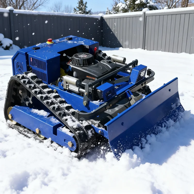 تخصيص الذكية المسار من نوع جزازة الشتاء الثلوج إزالة التلقائي بالكامل التحكم عن بعد معدات الزري