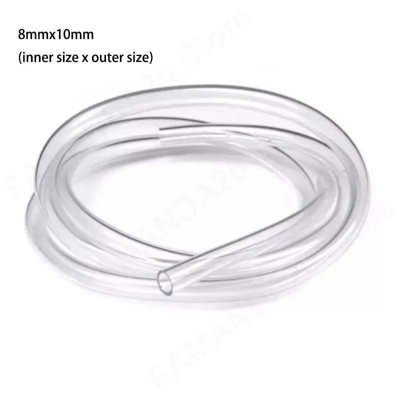 ID8mmxOD10mm PVC Food Grade Transparent Hose Cold-proof Drinking Tube for Fish Tank Plastic Hose Water Pumps Dispenser m20