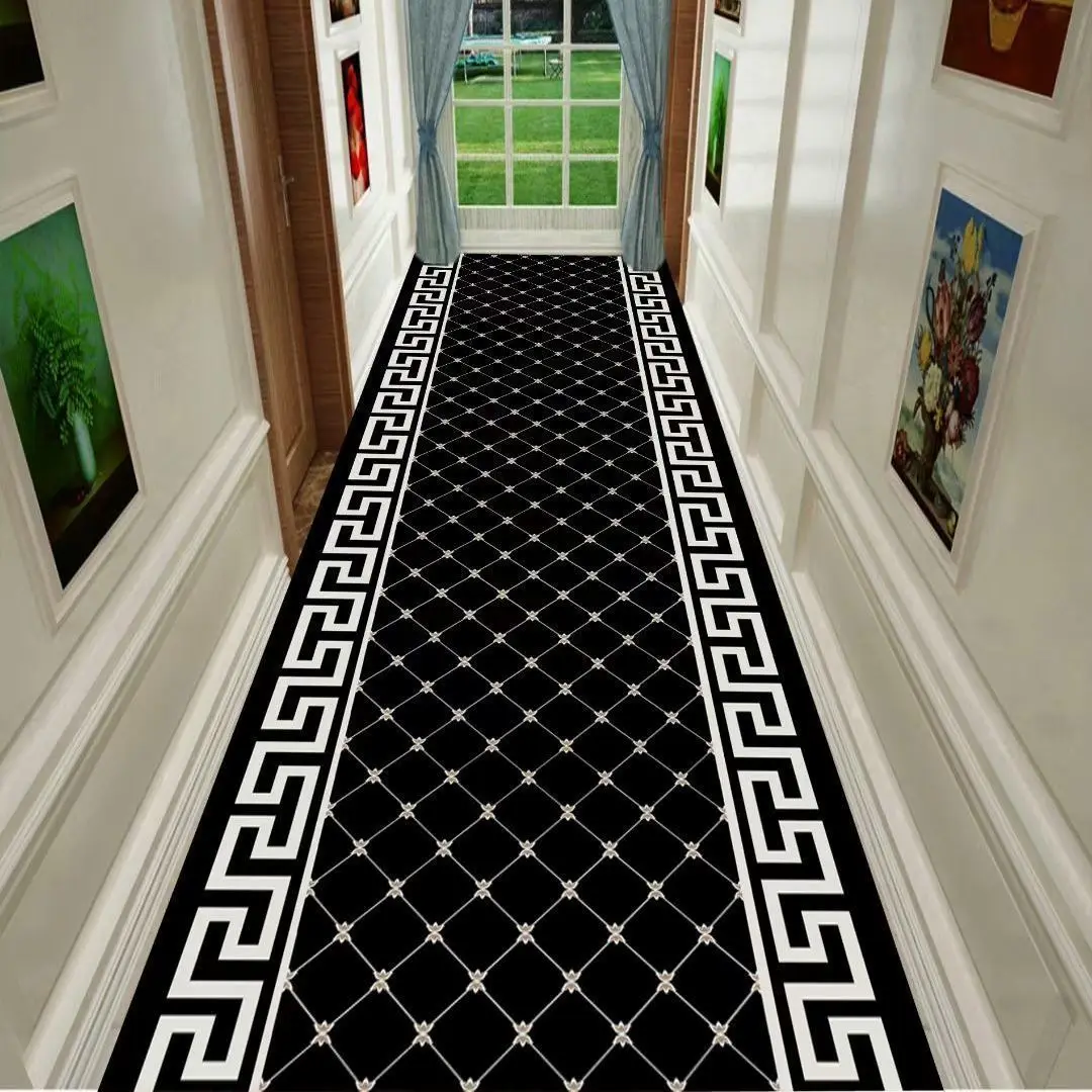 3D Aisle Corridor Long Runners Floor Mats Luxury Rugs Living Room Decoration Home Carpets for Bedroom Villa Entryway Hall Runner