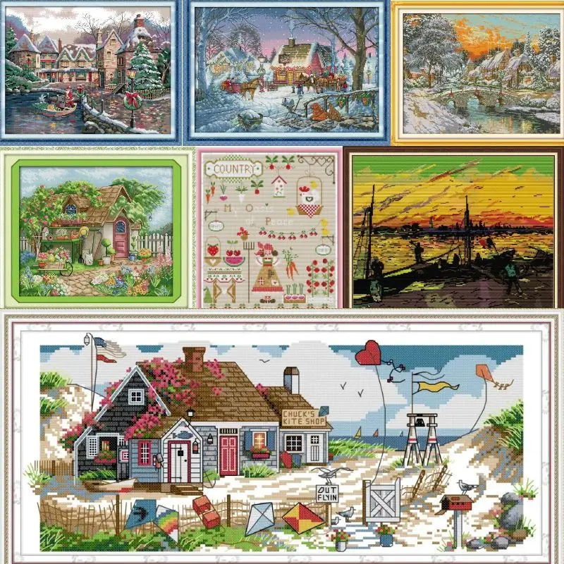 

Scenic HH26-Soulgift Набор для вышивки крестом с предварительной печатью Easy Pattern Набор для вышивки ткани с штампованной формой Aida — простота Follow-Polecane