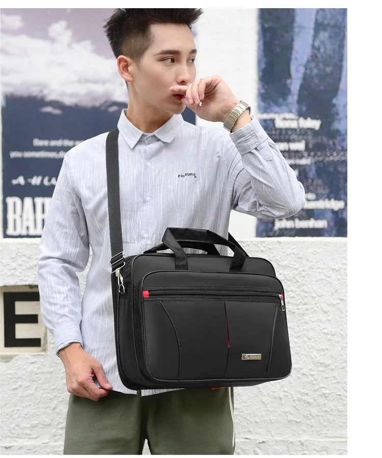 High-capacity Briefcase Business Document Information Storage Bags Weekend Travel Laptop Protection Organize Handbag Accessories