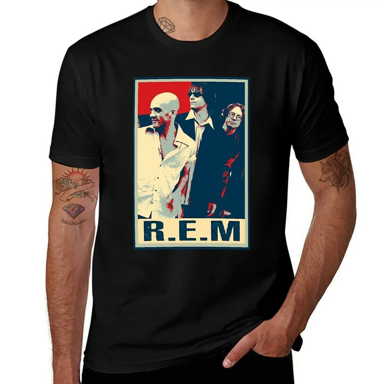 Alternative Chronicles REMs Band Tribute Tee T-Shirt Casual Trendy Short Sleeve T-Shirt
