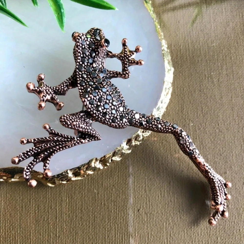 Barocke Vintage Luxus schöne Frosch Design Herren Damen Brosche Pin, Schmuck & Accessoires, Hochzeit Urlaub Party Paar Geschenke