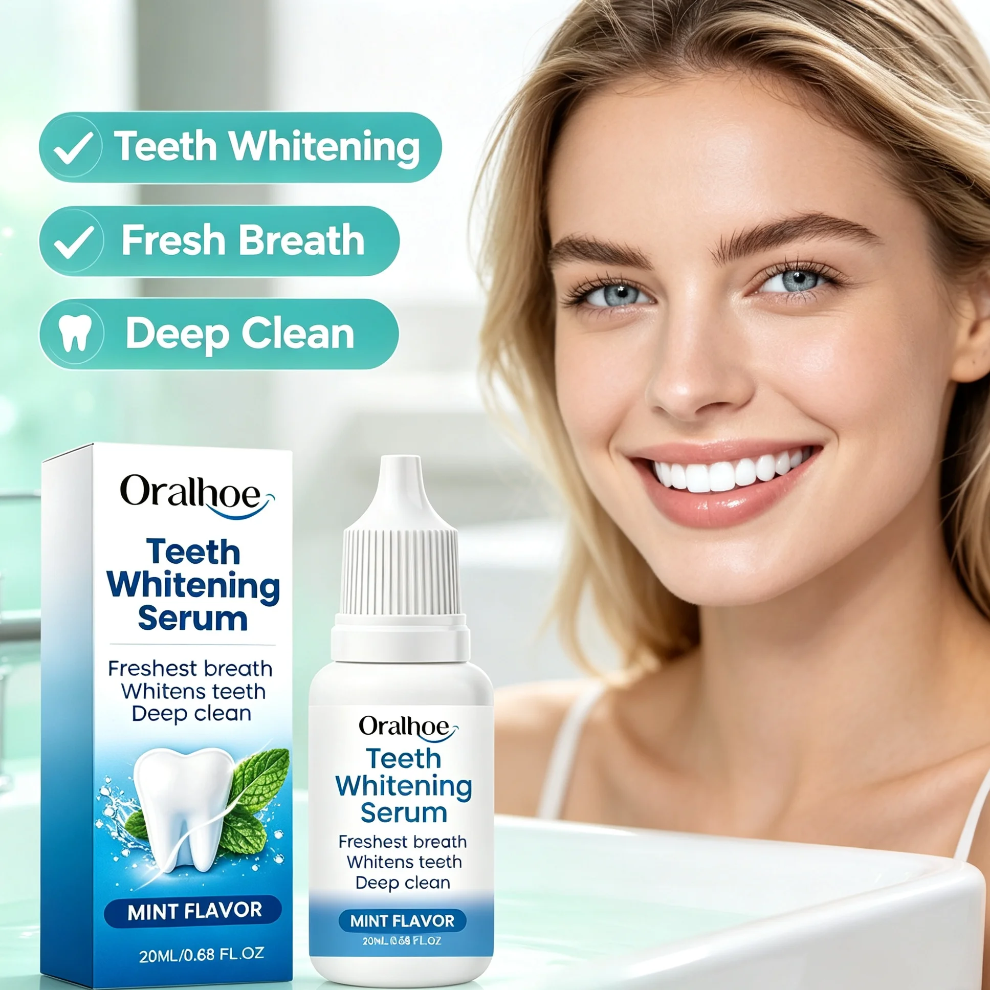Teeth Whitening Essence Serum Remove Years Of Stains Yellow Teeth Smoke Coffee Tea Stain Remover Fresh Breath Oral Care Product