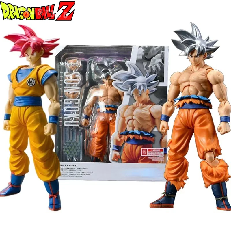 Dragon Ball Z Son Goku Action Figure White Hair Figurine Figuras Anime 16cm Sh Figuarts Toy Funny Collection Manga Model Gifts