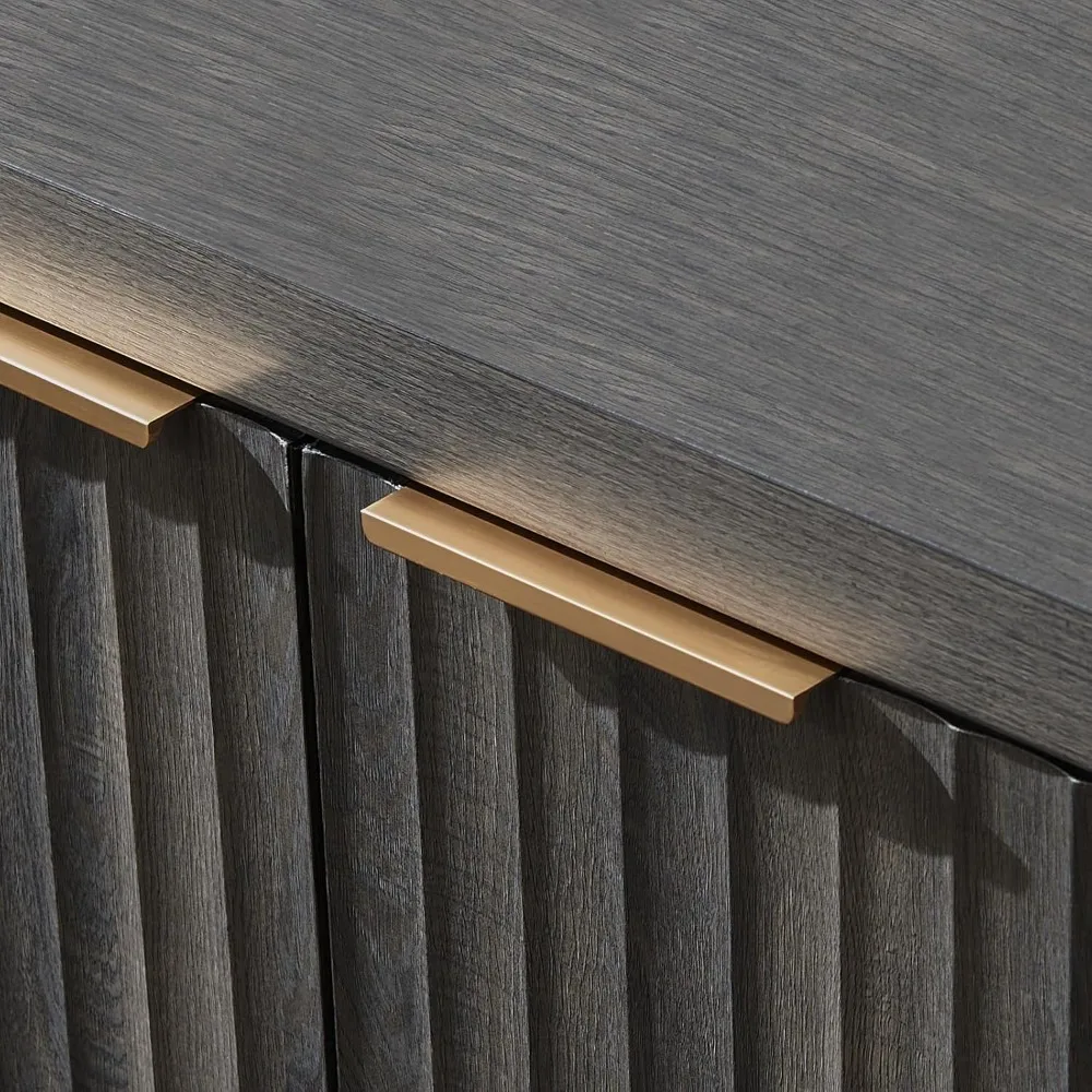 رف كتب طويل مع خزانة أبواب بعمق 15.4 بوصة، رف كتب من 5 طبقات، خزائن كتب MDF من خشب البلوط مقاس 1.4 بوصة مع أرضية تخزين #6