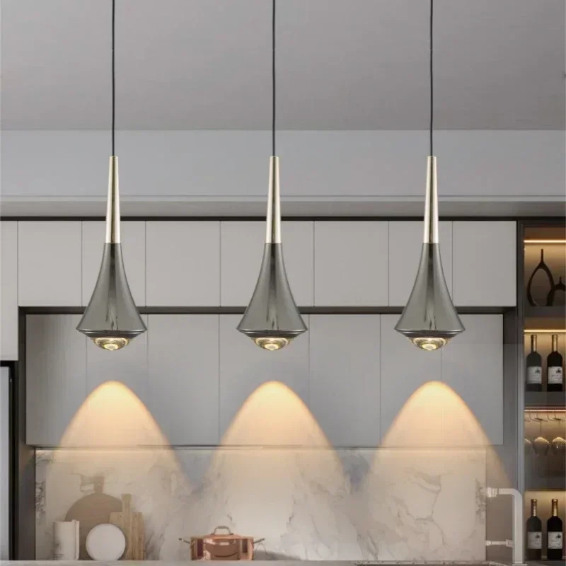 

Nordic Luxury Restaurant LED Chandelier Bedroom Bedside Kitchen Study Hotel Minimalist Pendant Lamp Art Interior Decor Lighting