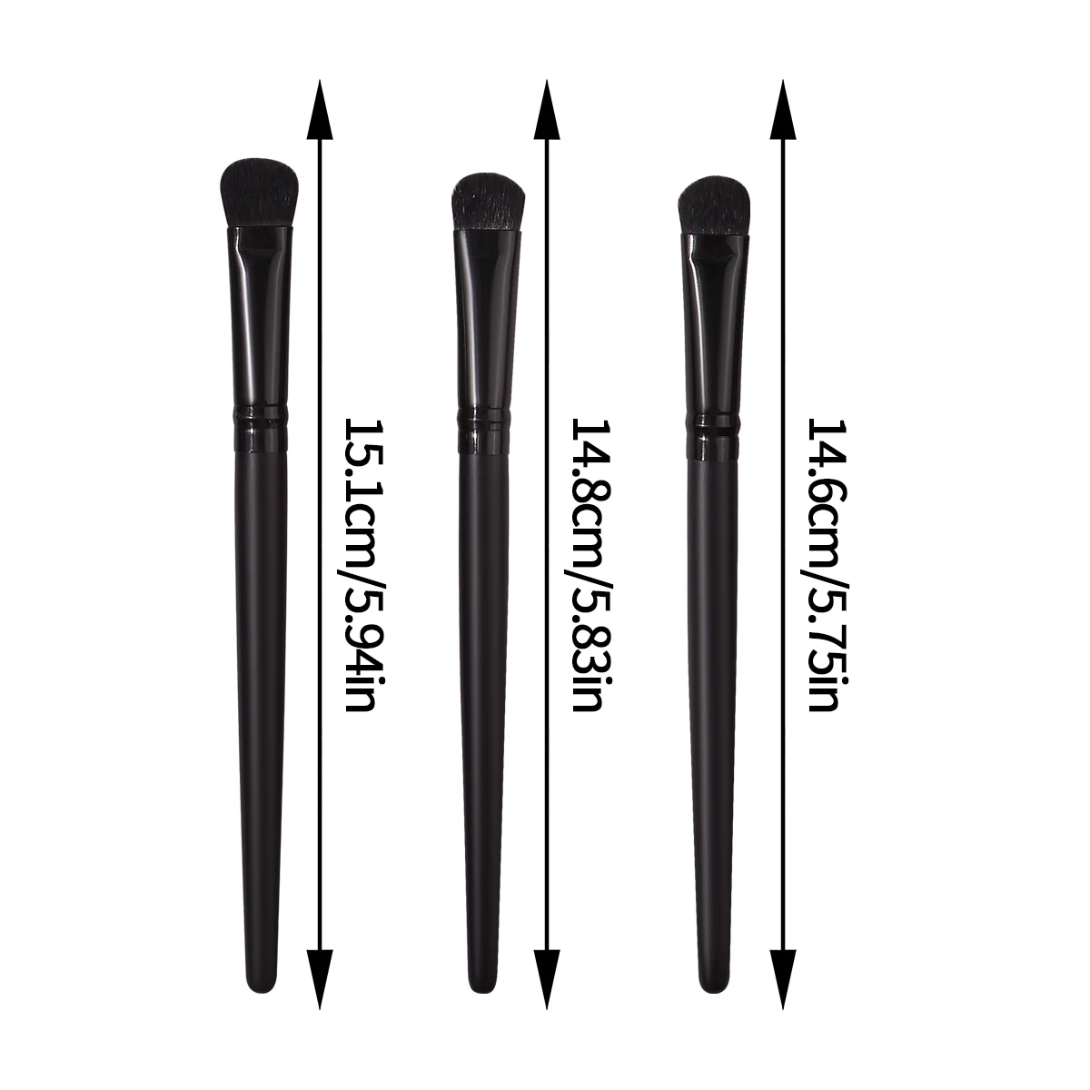 Hot-selling 3-piece eye makeup brush set: Soft-bristled eyeshadow brush, concealer brush, professional eye makeup detail brush
