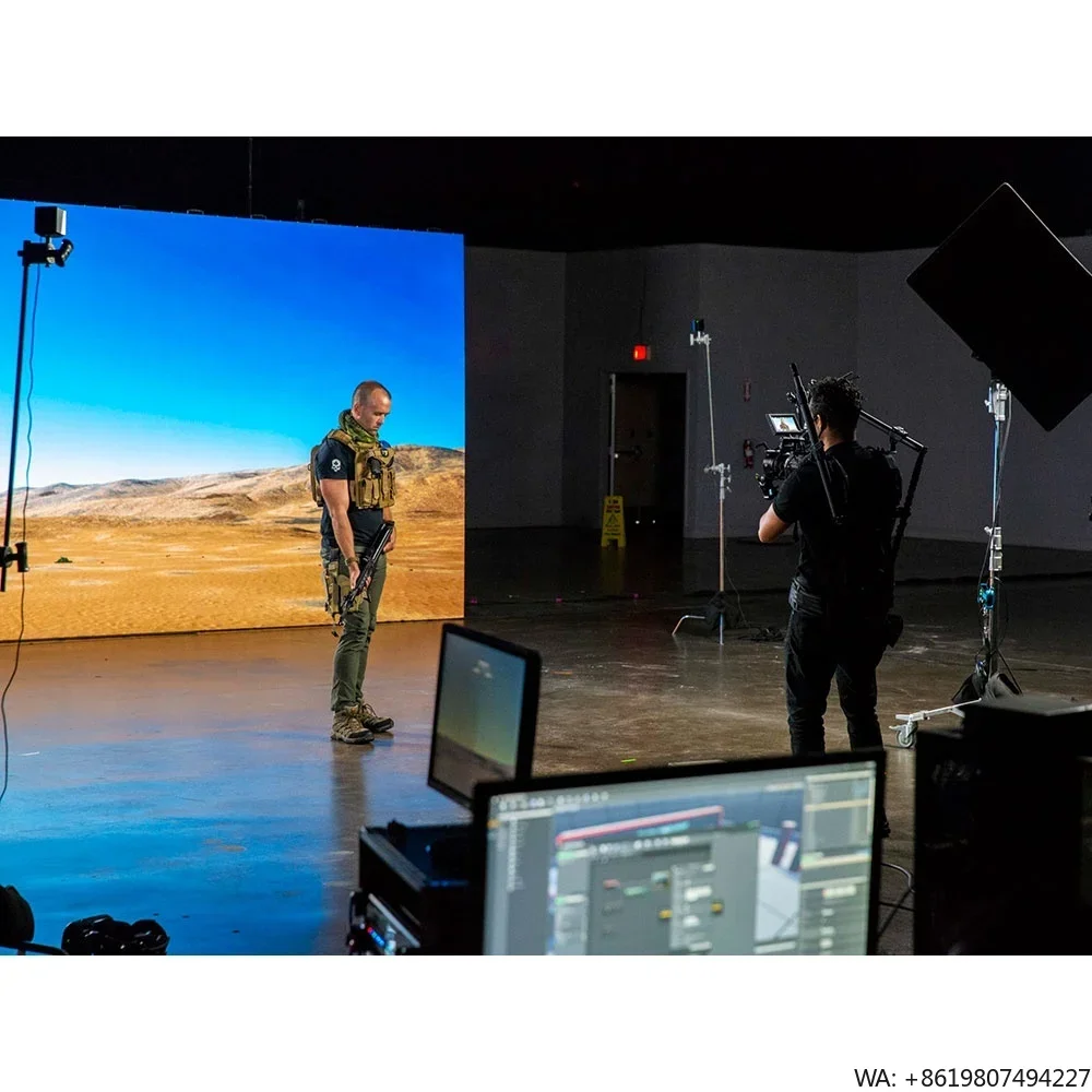 P2.6 Modular LED Display Screen Unreal Engine Compatible 3D Virtual Production LED Video Wall Panel for Film Shooting Studio Set