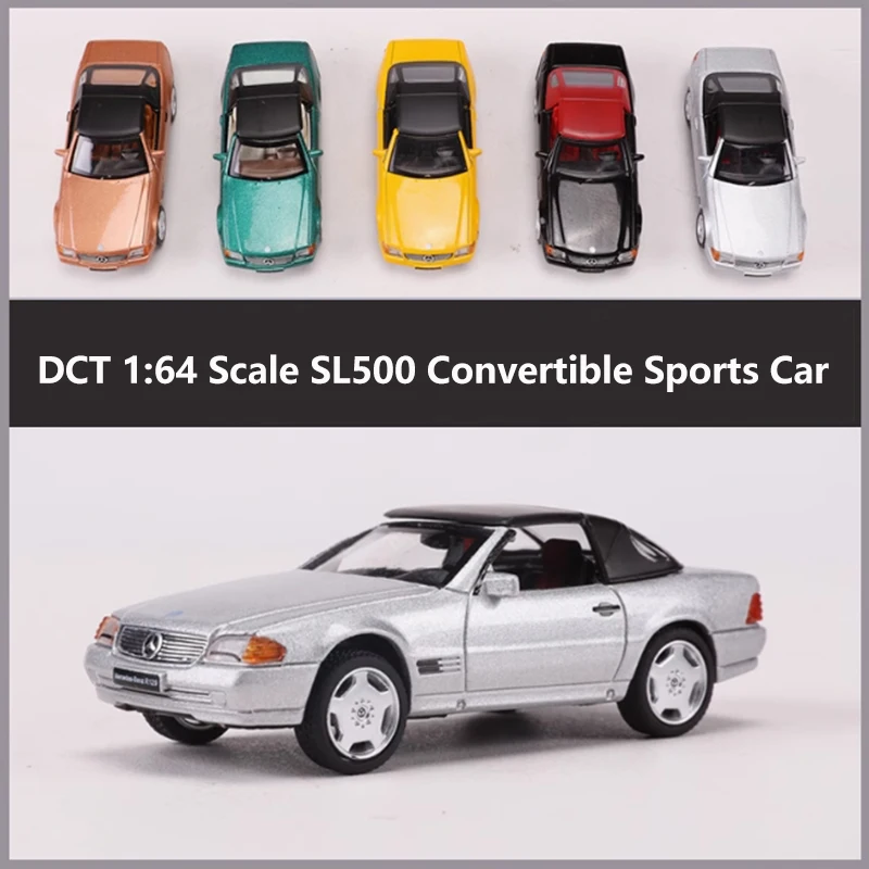 

DCT Diecast 1:64 Scale SL500 Convertible Sports Car Alloy Simulation Car Model Static Display Collectibles Boy Gift Toys