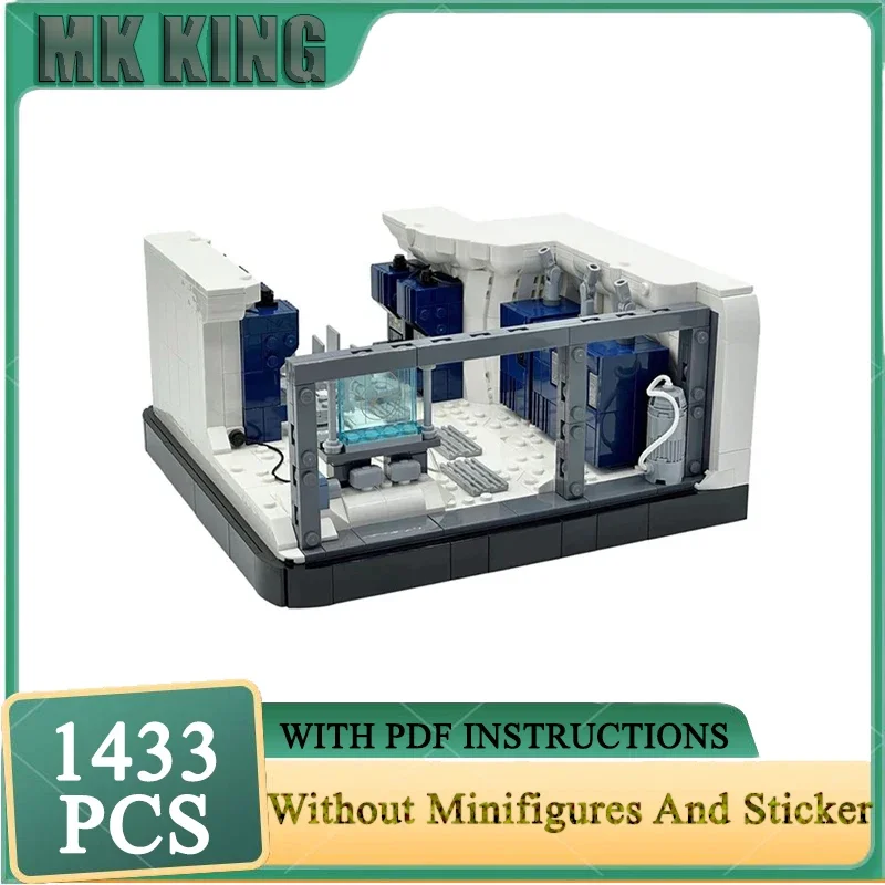

Moc Building Bricks Echo Base Командный центр r Модель Строительная технология Модульная звезда Фильм Серия Блоки Конструйон Игрушка в подарок