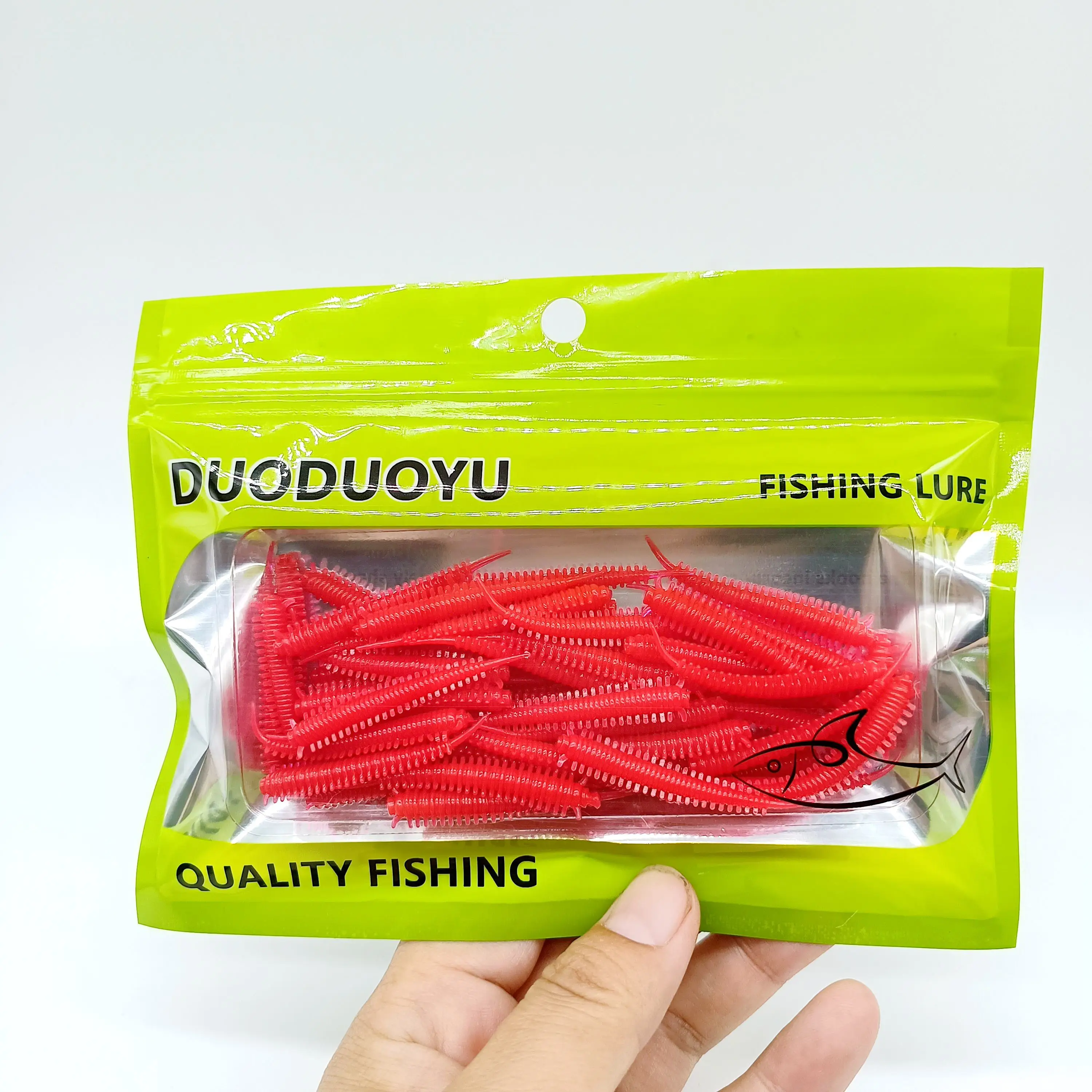 DUODUOYU 30PCS ใหม่ซิลิโคนเหยื่ออ่อน 0.5g/45mm Wobbler Bass Pike ประดิษฐ์ Swimbait Jigging Soft Lures Fishing Tackle